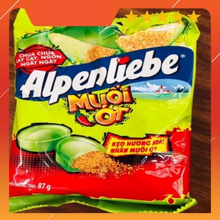 KẸO ALPENLIEBE VỊ XOÀI NON NHÂN MUỐI ỚT ( DẠNG GÓI 33 viên)