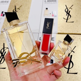 Set nước hoa nữ YSL Libre edp 90ml+mini 7.5ml+son