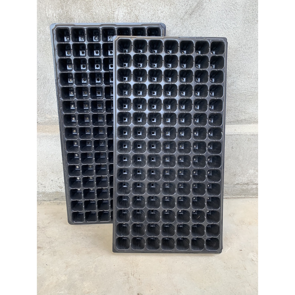 10 KHAY ƯƠM 105 LỖ NÔNG ( BẠT CHỐNG CỎ, LƯỚI CHỐNG NẮNG, DỊCH TRUYỀN CHO CÂY...)