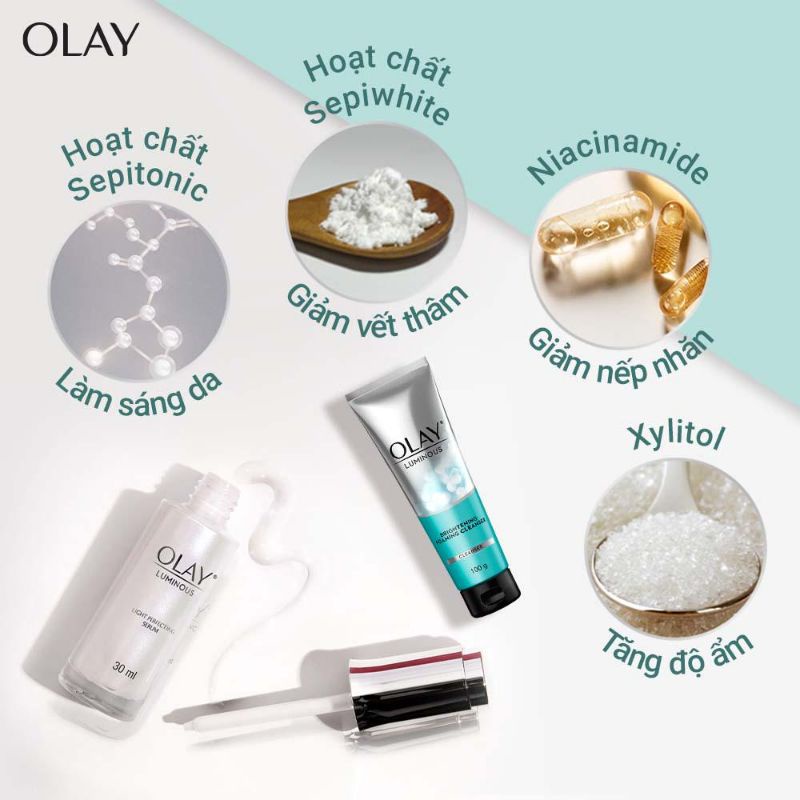 Combo Kem dưỡng OLAY Luminous Dưỡng Sáng Da Ngày Và Đêm 50G (Chính hãng)