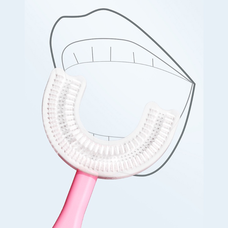 Bàn Chải Đánh Răng Silicone Hình Chữ U Cho Bé