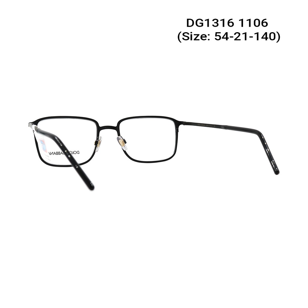 Gọng kính nam nữ chính hãng Dolce &amp; Gabbana DG1316 màu sắc thời trang, thiết kế dễ đeo bảo vệ mắt