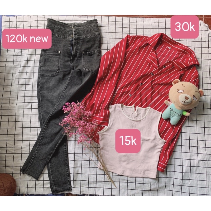 Váy áo secondhand, có cái mới mua k hợp nên chưa mặc lần nào. Bán rẻ trôi nhanh nha các bạn. Mình ở TpHCM
