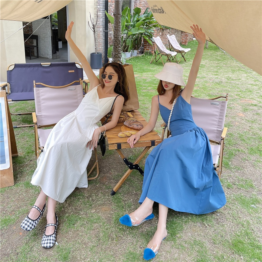 Đầm midi nữ dáng chữ A phong cách retro