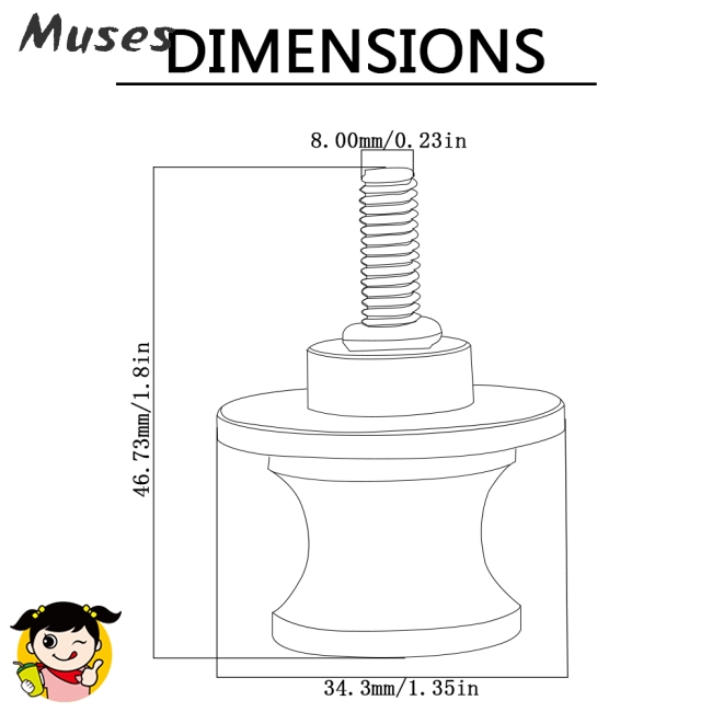 Muse07 Thanh chống ngã cho xe máy Yamaha Honda Harley Kawasaki Suzuki