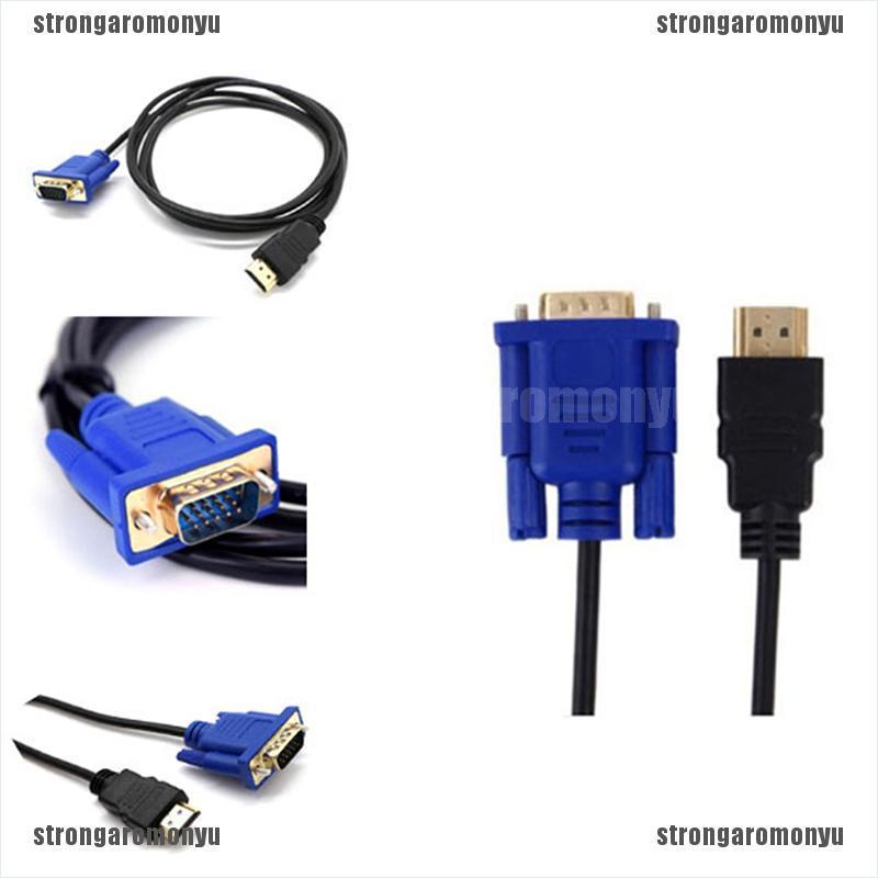 Dây Cáp Chuyển Đổi 1m 10m Vga Sang Hdmi Hd + Audio Tv Av Hdtv Video