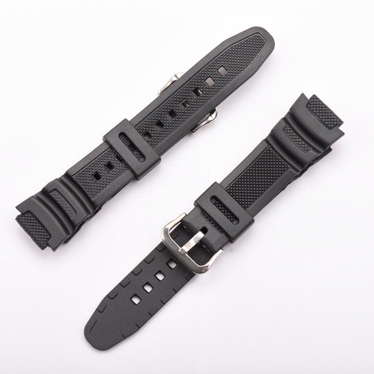 Dây Đeo Cao Su Màu Đen Cho Đồng Hồ Casio AE-1200 AE1200 AE-1000W AE-1300 AQ-S810W SGW-400H F-108WH W-215