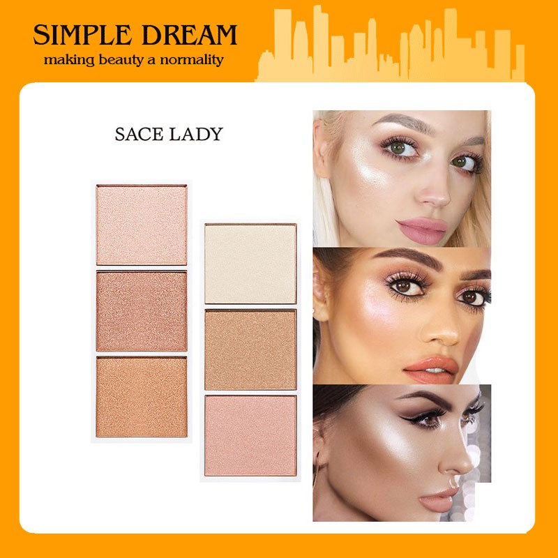SACE LADY Repairing Board Blush Highlights 3 Color Powder Delicate Natural | BigBuy360 - bigbuy360.vn