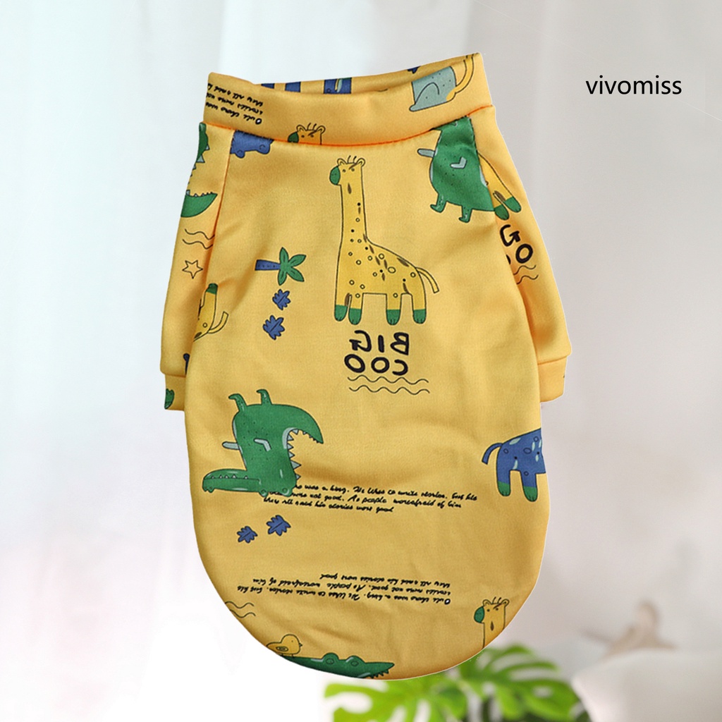 Áo giữ ấm họa tiết hoạt hình dễ thương dành cho thú cưng