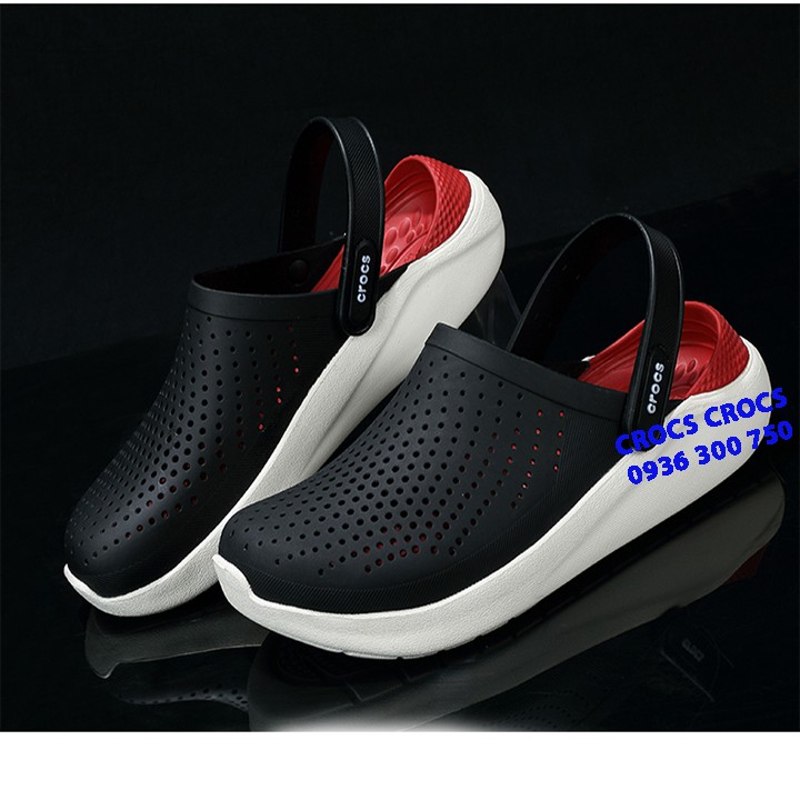 DÉP SỤC C.ROC.S LITERIDE MÀU ĐEN LÓT ĐỎ ĐẾ TRẮNG CHO CẢ NAM VÀ NỮ | BigBuy360 - bigbuy360.vn