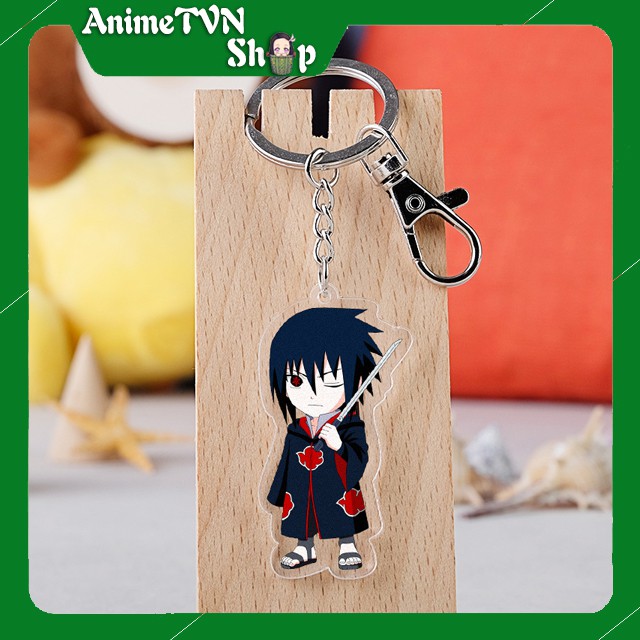 Móc khoá Mica dây xịn anime Naruto (Tổ chức Akatsuki) - Nhựa Cứng Acrylic In 2 mặt sắc nét ( ảnh thật )