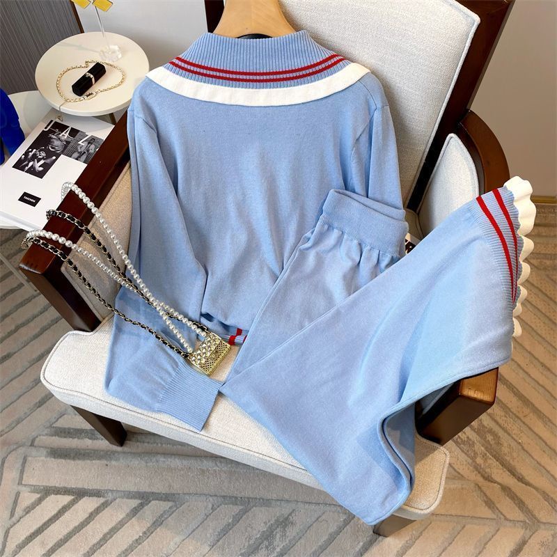 Bộ Áo Dệt Kim + Quần Ống Rộng Thời Trang Cá Tính  tao bao