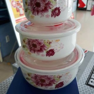 Bộ 3 thố sứ hút chân không