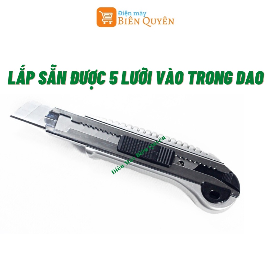 Dao Rọc Giấy Linbon LB005A , Dao cắt giấy đa năng Lắp dao sẵn tiện dụng