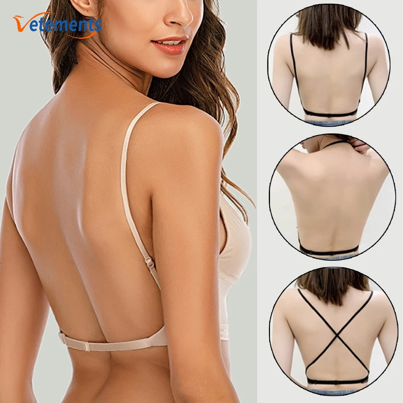 Áo Ngực Nữ Cúp Tam Giác Lưng Thấp Vải Lụa Lạnh Thoải Mái Gợi Cảm