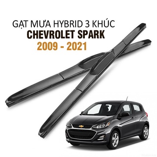 Gạt Mưa Xe Chevrolet Spark Hybrid 3 Khúc Lưỡi Silicone Cao Cấp Chính Hãng