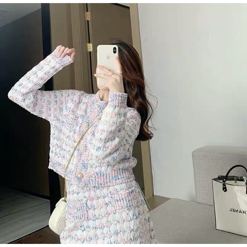 Sét bộ len màu Hồng đáng yêu
