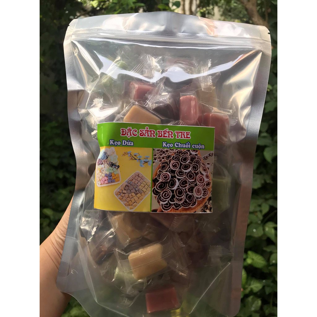 1KG KẸO DỪA DẺO MIX VỊ ĐẶC SẢN BẾN TRE CAM KẾT HÀNG CHUẨN LOẠI 1