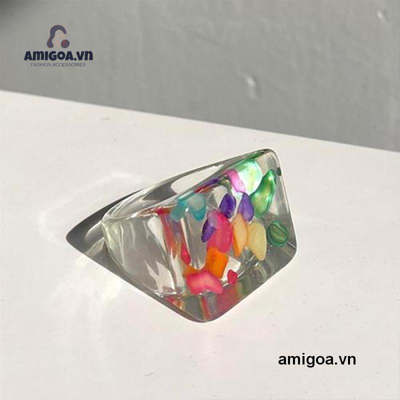 ✨✨Nhẫn Hở acrylic acrylic Thiết Kế Độc Đáo Thời Trang
