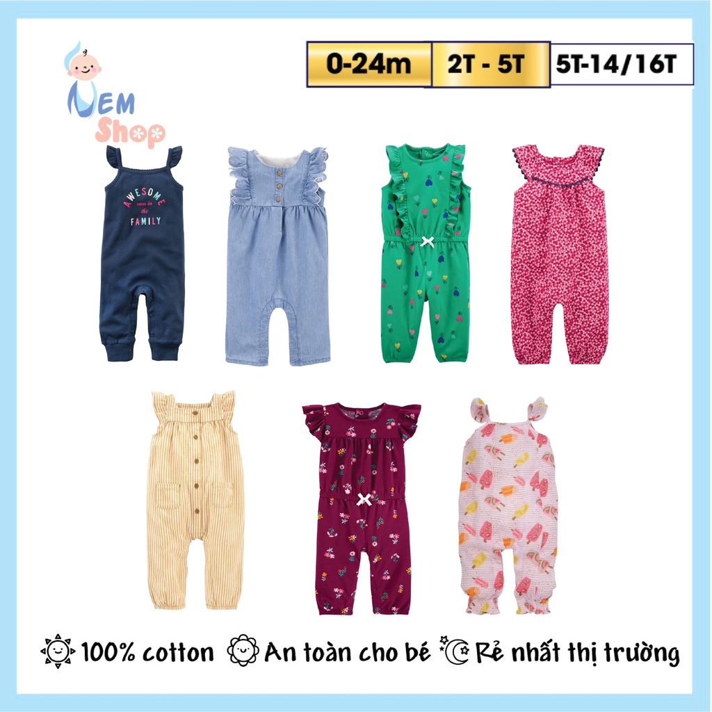 CHỌN MẪU.SIZE LỚN TỚI 5 TUỔI body không tất bé trai bé gái, romper, jumpsuit chống muỗi body đùi hàng xuất dư xịn cho bé