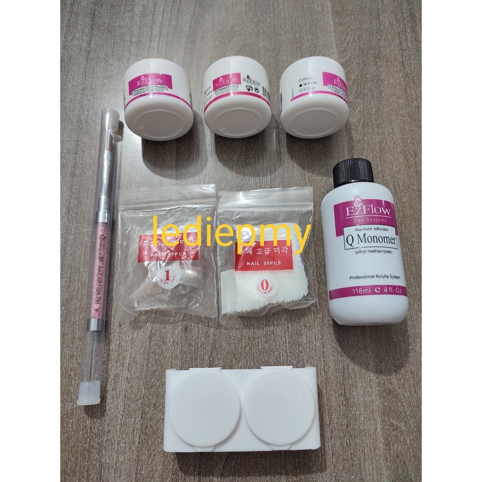Combo set đắp móng bột.. dùng lưu huỳnh. Combo đủ đồ học và đắp móng bột.