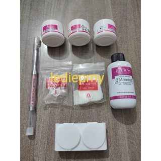 Combo set đắp móng bột.. dùng lưu huỳnh. Combo đủ đồ học và đắp móng bột.