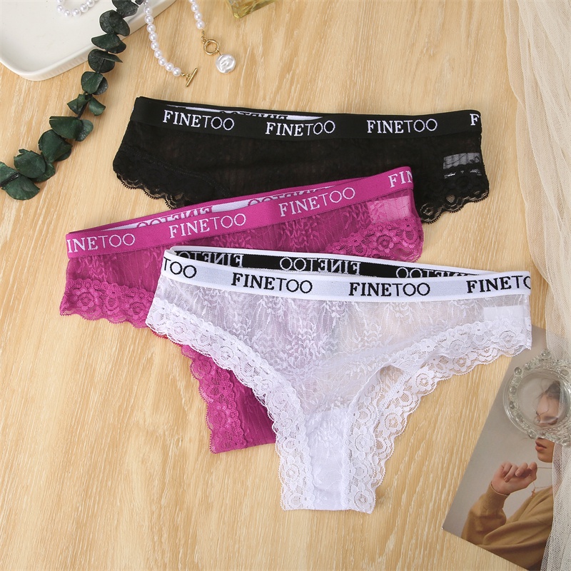 Cute Byte Set 3 Quần Lót Ren Hoa Cho Nữ