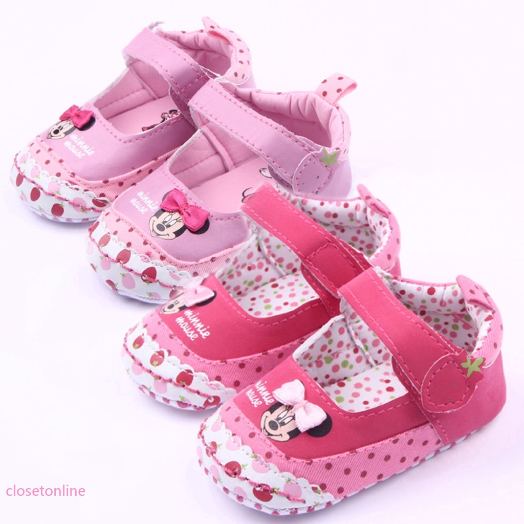 Giày với họa tiết in hình chuột Minnie dùng cho trẻ nhỏ