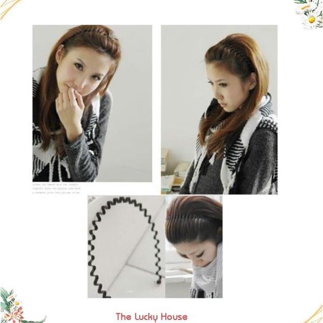 Bờm cài tóc nam nữ unisex kim loại đảm bảo không gẫy