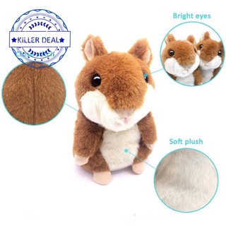 Chuột Hamster Nhồi Bông Biết Nói 15cm Dễ Thương P9S5