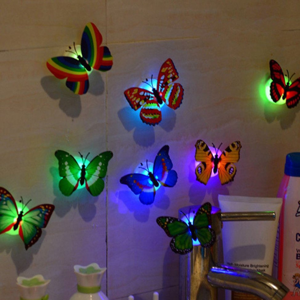 Đèn Led Hình Bươm Bướm Nhiều Màu Sắc