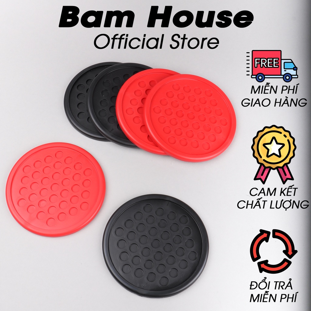 Đế lót ly cao su tổ ong Bam House chống trượt tiện lợi cao cấp LLTO02 – Gia dụng bếp