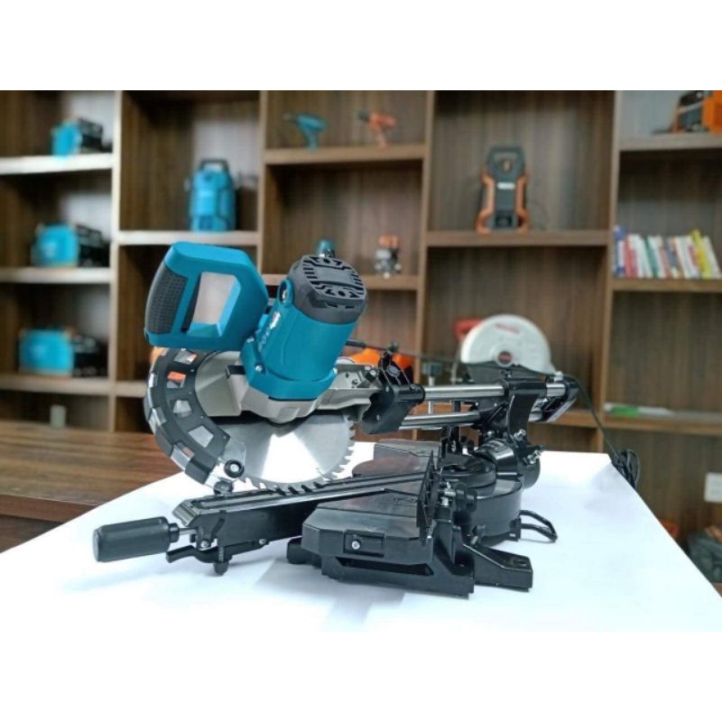 Máy cắt nhôm Classic đường kính 255mm -có nghiêng -thanh trượt 34cm -kèm lưỡi cắt gỗ 255mm- bảo hành 6 tháng.