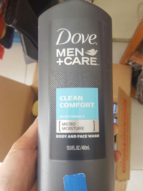 DẦU TẮM RỬA MẶT NAM 2 in 1 DOVE  MEN mùi CLEAN COMFORT / AQUA IMPACT/ DEEP CLEAN / EXTRA FRESH 532ML SẢN XUẤT TẠI MỸ
