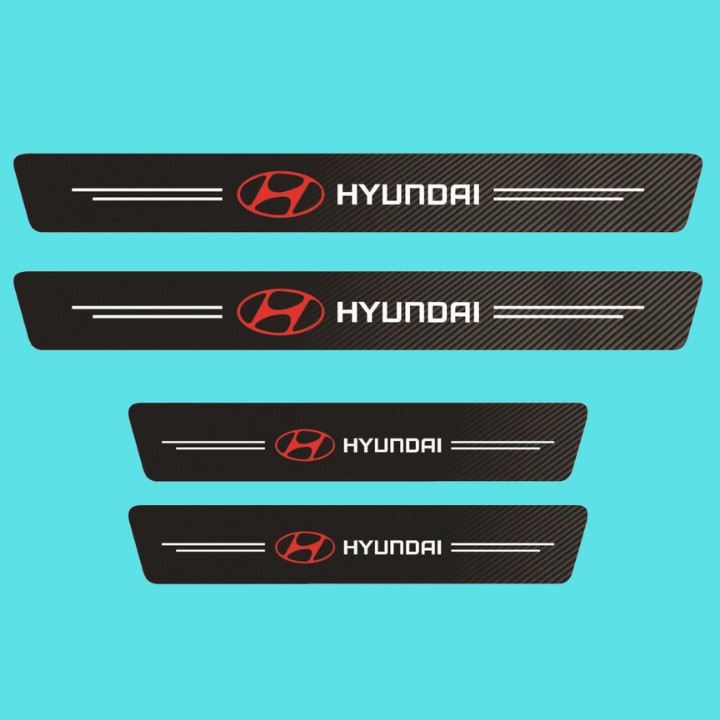 [BỘ 4 MIẾNG] Dán Chống Trầy Xước, Bảo Vệ Bậc Cửa Xe Hơi, Xe Ô Tô Bằng Sợi Carbon Bền Đẹp Có Logo Theo Hãng | BigBuy360 - bigbuy360.vn