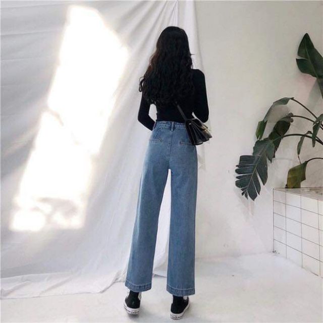 [Mã FADIRECT20 giảm 20K đơn 150K] DeLys - Quần Jeans xuông ống suông