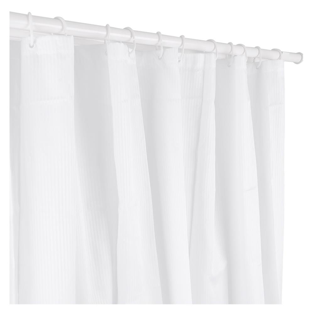 HomeBase MOYA Rèm tắm bằng Polyester ST20 W180xD0.1xH180 Cm màu trắng