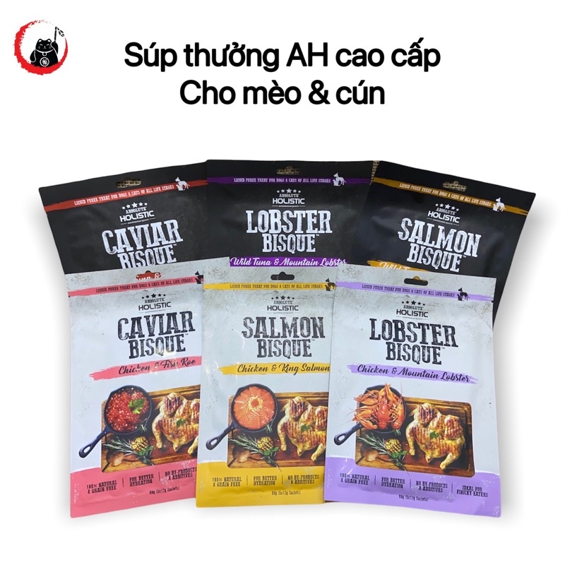 thức ăn cho mèo - Súp thưởng AH cao cấp gói 60gr