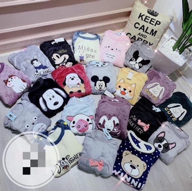 Bộ lông cao cấp sau sinh cho mẹ cute siêu ấm ❤️FREESHIP 70K ❤️ ẢNH THẬT