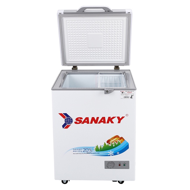 Tủ đông mini SANAKY 100 lít VH-1599HYK - 1 NGĂN 1 ĐÔNG, MẶT KÍNH CƯỜNG LỰC, MIỄN PHÍ GIAO HÀNG HCM.