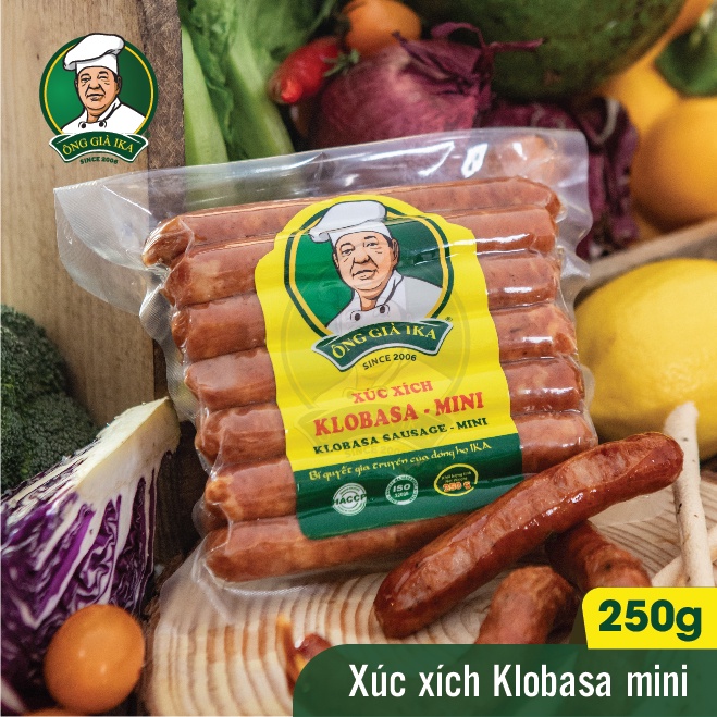 Xúc xích Klobasa mini Ông già IKA 250g