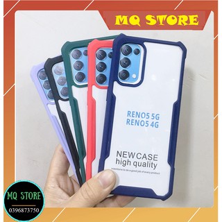 ỐP LƯNG OPPO RENO 5 ỐP VIỀN MÀU LƯNG TRONG CHỐNG SỐC, CHỐNG Ố VÀNG CAO CẤP