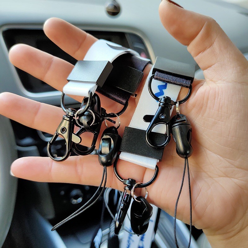 Dây đeo điện thoại di động và thẻ ID in họa tiết thương hiệu tùy chọn