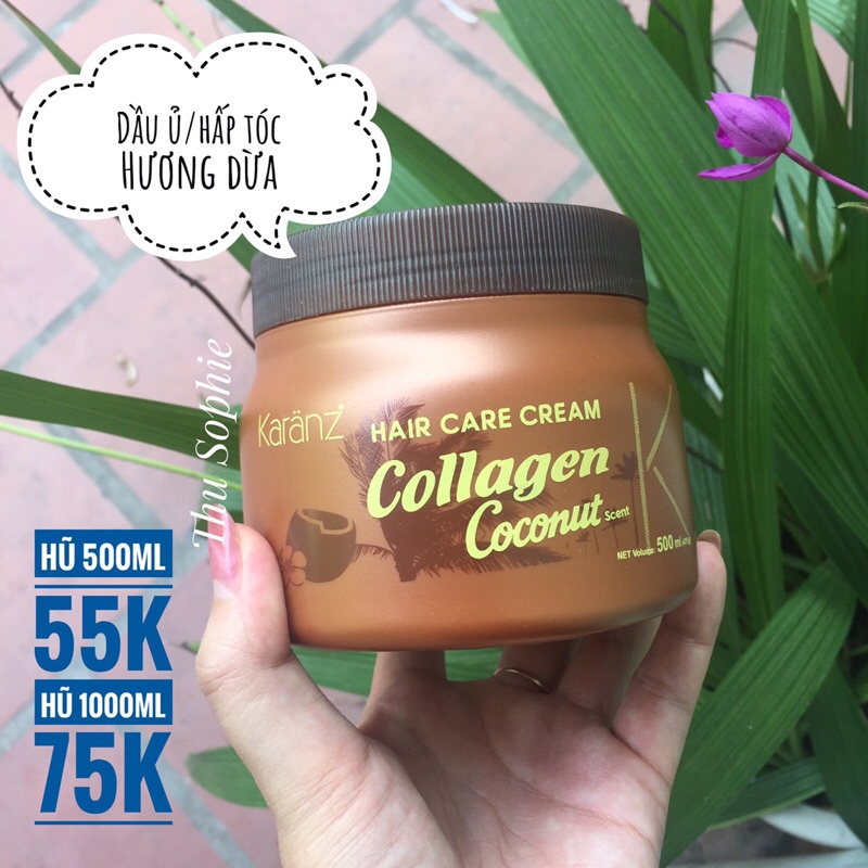 Hấp dầu (kem ủ tóc) Karanz Collagen Coconut – 500ml -  [HT504]