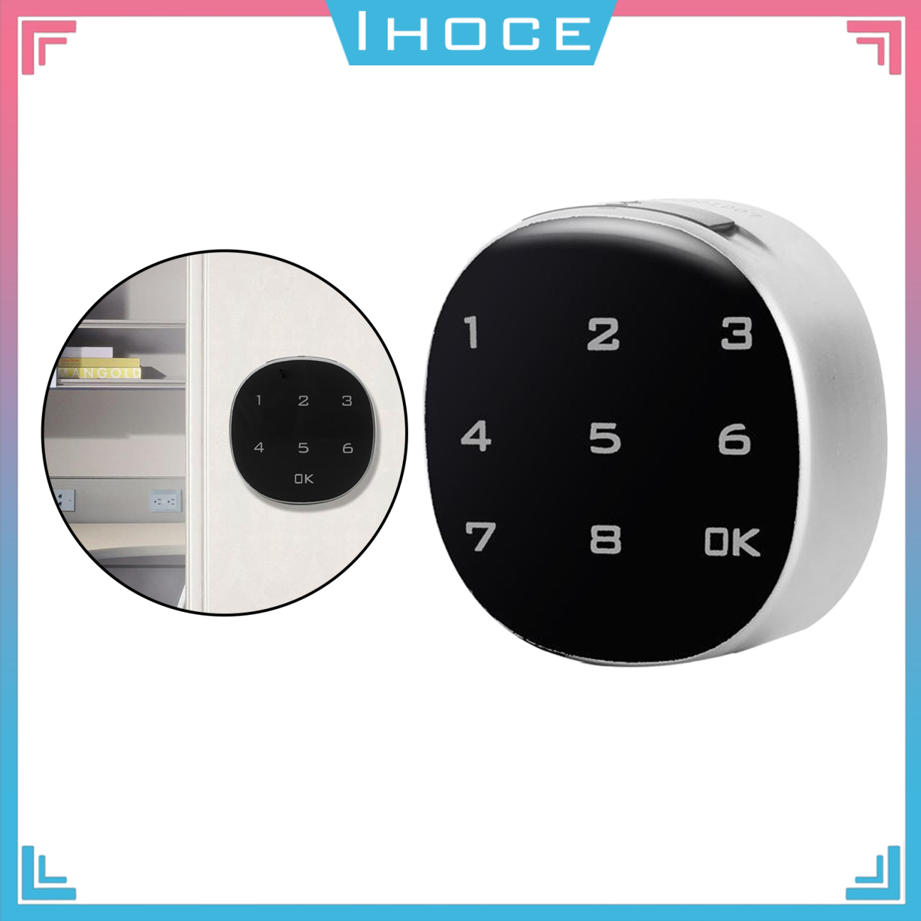 Electronic Smart Lock Password Digital Lock, Easy Install Cabinet Drawer Home Office Gym Cabinet Secure Safety Lock Wardrobe File Mail Box Lock