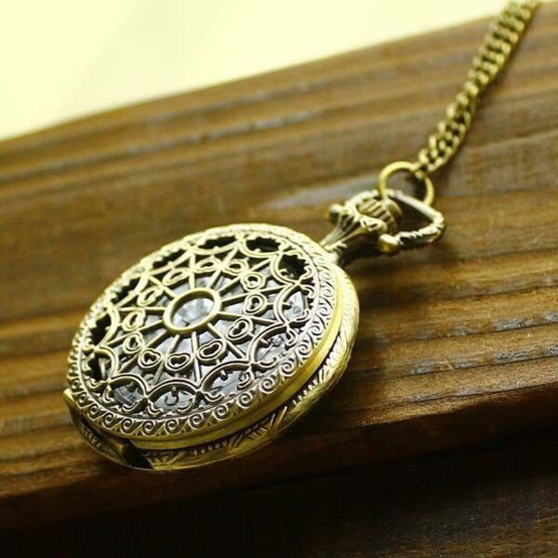 Đồng Hồ Quả Quýt Chạm Khắc Rỗng Phong Cách Vintage