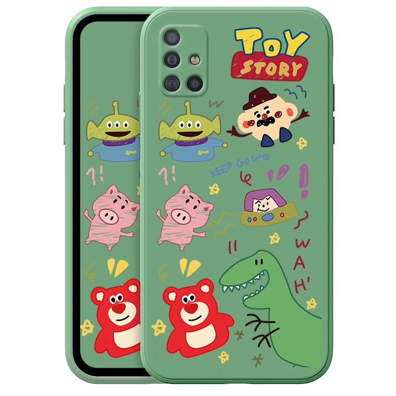 Ốp Điện Thoại Họa Tiết Hoạt Hình Toy Story Cho Samsung Galaxy A51 A71 M40S M31 M51 A10 A10S A20 A20S A30 A01CORE A215G Phone Casing  Silicon Fashion Camera Lens Protector Full Cover simple Liquid silicone Cases