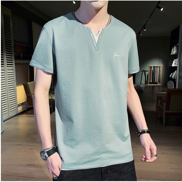 Áo Thun Nam Phối Chữ Ngực Nhiều Màu Nhiều Size Thời Trang 4YOUNG LV12 | BigBuy360 - bigbuy360.vn