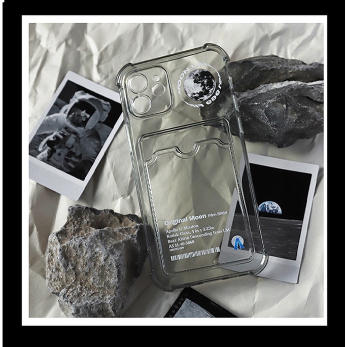 Ốp Điện Thoại Trong Suốt In Hình Mặt Trăng Thời Trang Cho Apple Iphone 13 13promax 12