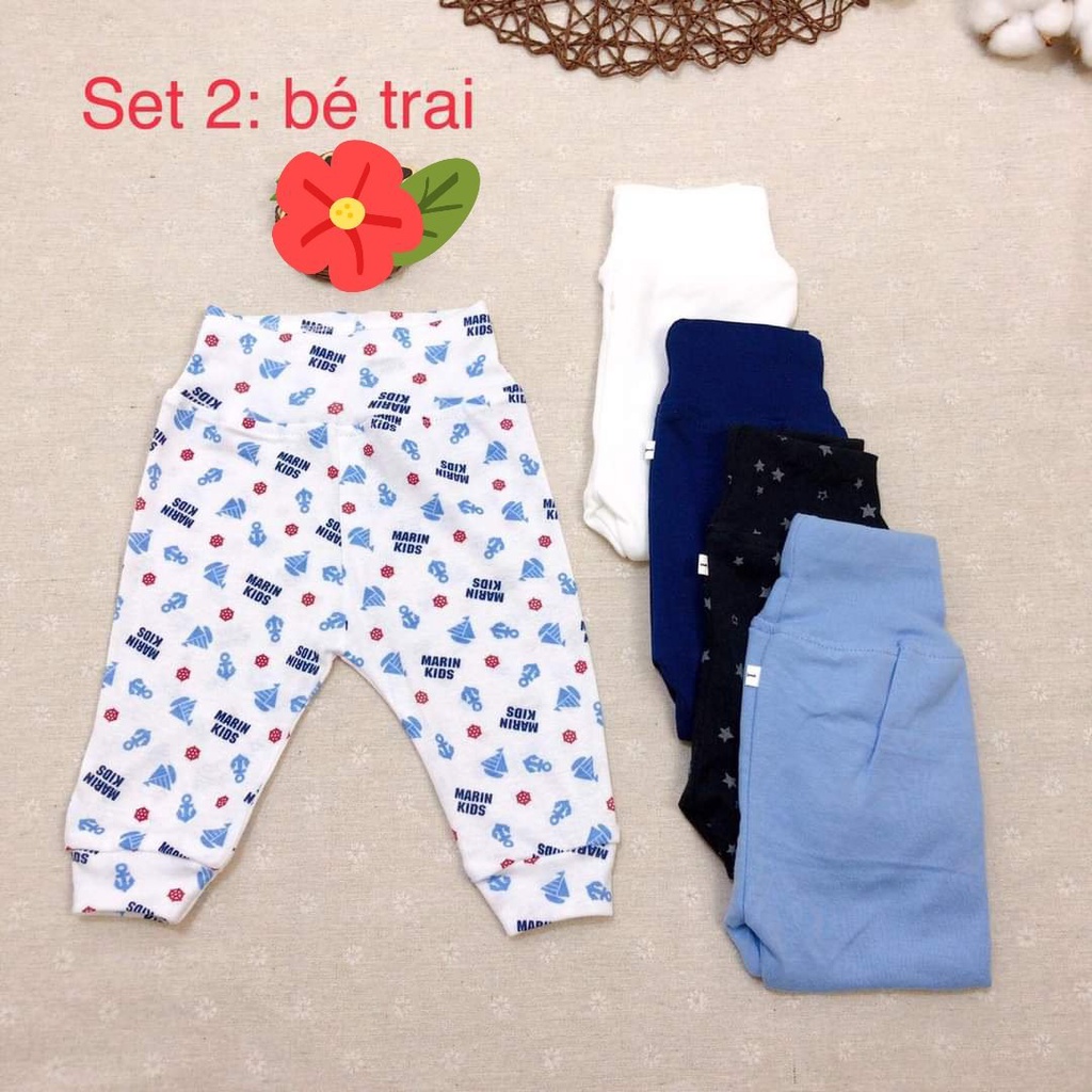 Set quần trẻ sơ sinh FREE SHIP Quần em bé sơ sinh cotton từ 3-10kg, Kiến Baby Store